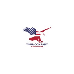American Falcon Logo  Design Vector