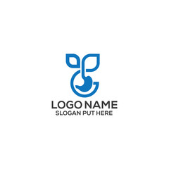 GP Letter gastrocopy pharmacy logo design template