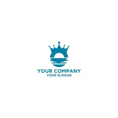 water king logo design vector