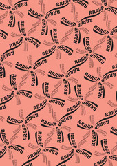 Naklejka premium Seamless pattern with a text