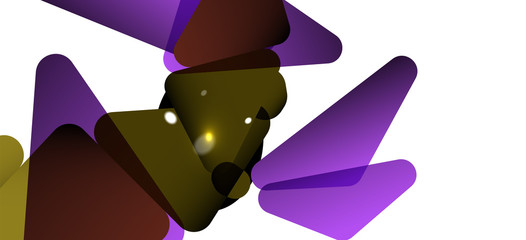 Vintage abstract template with triangle mosaic composition vecton white background. Simple design background. Modern flat design. Beautiful vector pattern.