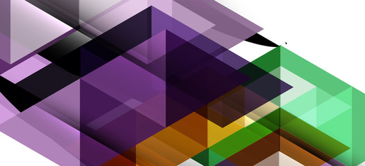 Colorful repeating triangles modern geometric in contemporary style on white background. Abstract geometric shape. Modern stylish texture