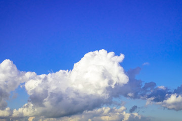 blue sky with white clouds