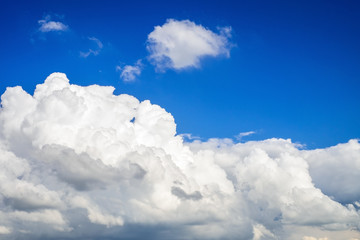 blue sky with white clouds