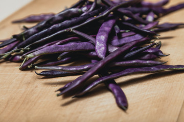 Green beans closeup