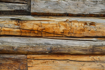 Timber material wall