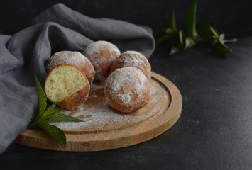 mushrooms on a cutting board