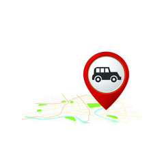  car pin icon 