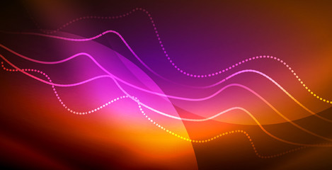 Neon wave background