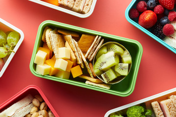Lunchbox with healthy food.
