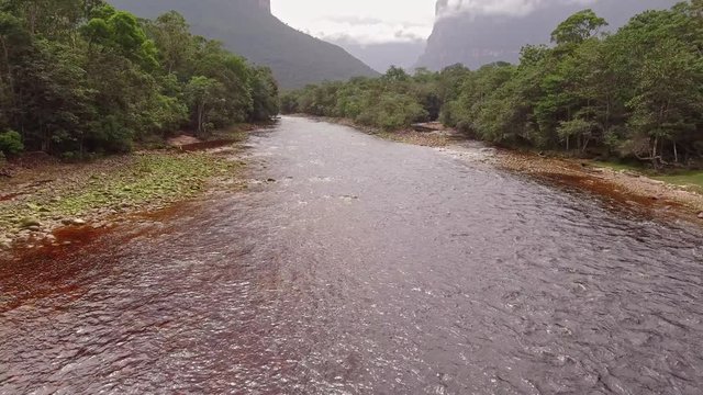 View of Churun river. Canaima National Park, Venezuela