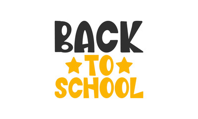 Back to School. First day in September. Handwritten vector lettering. Unique hand drawn nursery poster. Cute phrase. Ink brush calligraphy. Scandinavian style font. Poster, card, banner, t-shirt