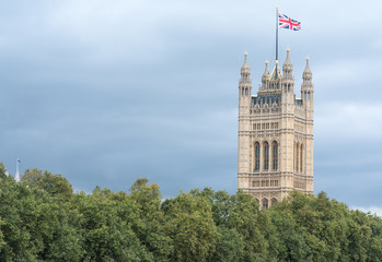 Fototapeta na wymiar Houses of parliament london uk 
