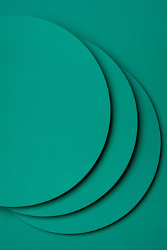 Turquoise paper material design circles