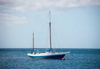 Sailboat in the sea