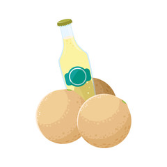 juice bottle fresh fruit melon