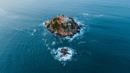 Small island in the pacific ocean