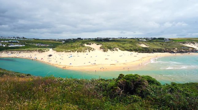 Gannel estuary and Crantock Beach