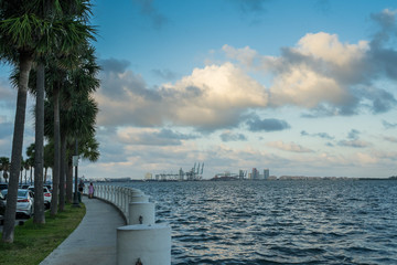 Miami, Florida, USA - May 27, 2019: Downtown of the city of Miami