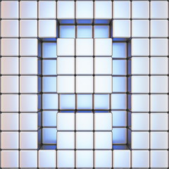 Cube grid Letter A 3D