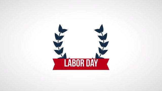 usa labor day celebration animation