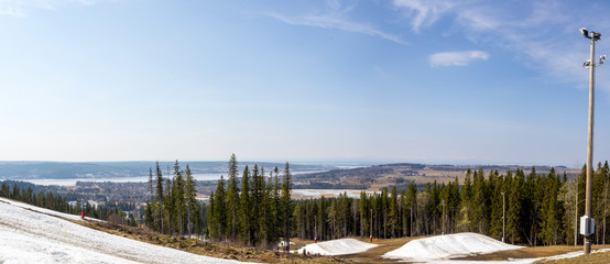 landscape view from snow park