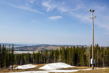landscape view from snow park