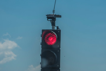 red traffic light