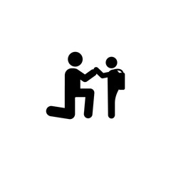 Father boy spend school icon. Element of back to school illustration icon. Signs and symbol collection icon for websites, web design, mobile app, UI, UX