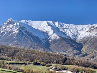 mountains in winter