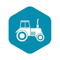 Tractor icon. Simple illustration of tractor vector icon for web design