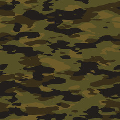 Fototapeta premium Seamless subtle brown fashion camo pattern vector