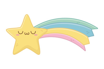 Obraz premium Kawaii of star cartoon design