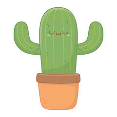 Kawaii of cactus cartoon design