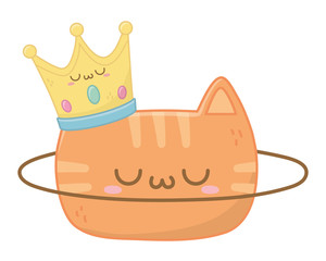 Kawaii of cat cartoon design