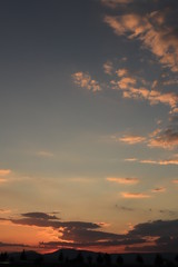 dramatic sky with clouds