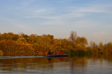 kayak on lake
