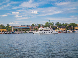 Fototapeta na wymiar view of the old town in stockholm sweden