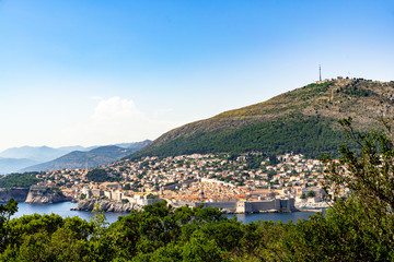 Obraz premium View of the beautiful old town of dubrovnik