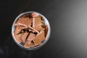 Copa ,taza de chocolate.
