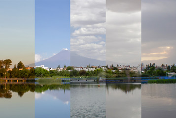 Obraz premium Lago estaciones