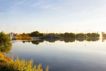 Obraz premium lago Amanecer