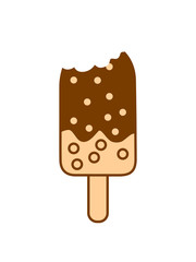 großer biss schokolade mandeln nuss eis am stiel lecker kiosk kaufen unterwegs schlecken sommer eisdiele vanille sorbet hunger essen kalt cool liebe schmelzen speiseeis