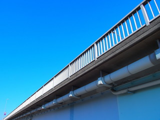 江戸川に架かる冬の上葛飾橋