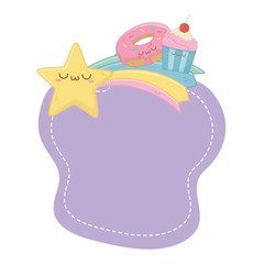 Isolated kawaii cartoons design vector illustration