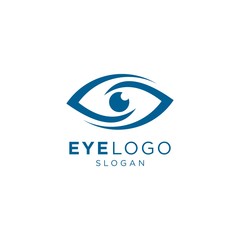 blue eye logo template design vector inspiration