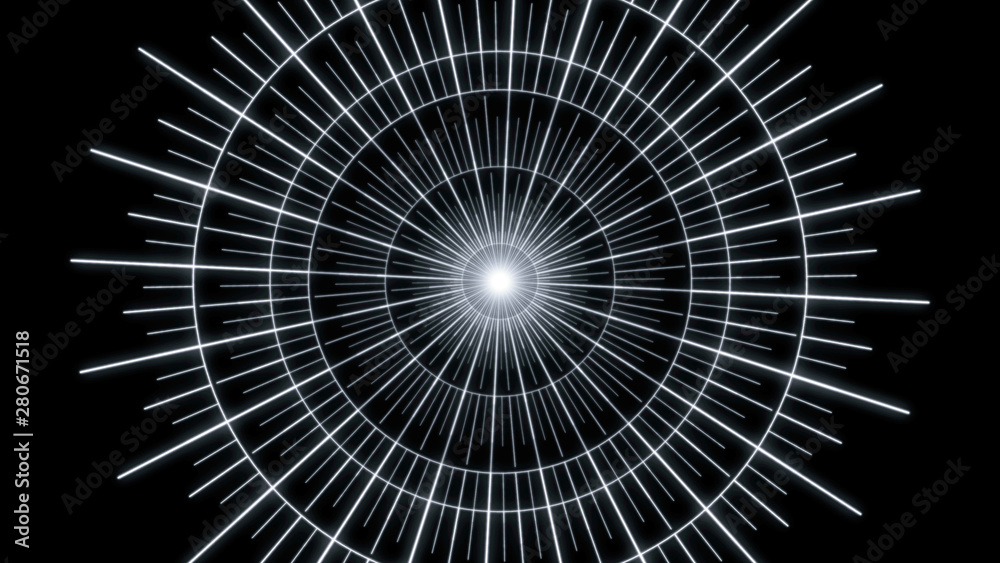Leinwandbilder HUD Futuristic Spin Crosshair Circles User Interface Target Point Monitor Concept. Abstract Rotate UI Gadget Element Hi Technology Illustration.