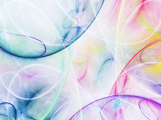 rainbow abstract fractal background 3d rendering illustration