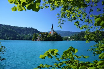 The Lake Bled in Slovenia