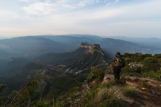 The Famous Viewpoint of Cuatro Palos in Queretaro's Sierra
